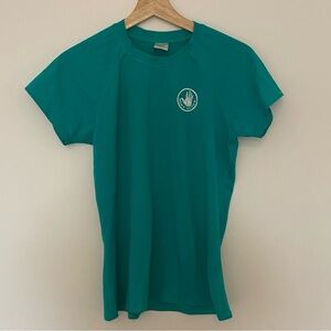 Body Glove Women’s Teal Short Sleeve Swim Top, Size XL, Beach, Pool, Activewear